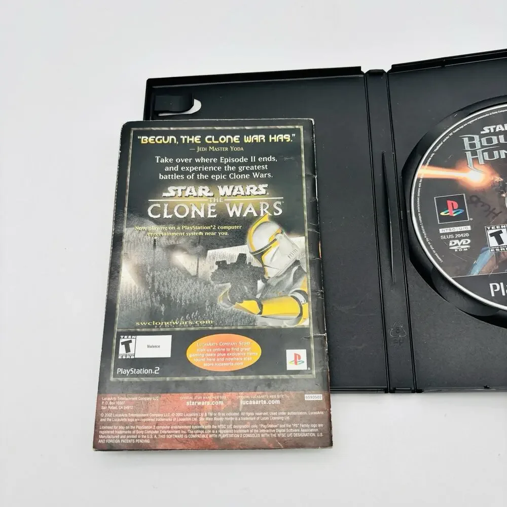 Star Wars Bounty Hunter - PlayStation 2 PS2 Game CIB - Tested Works Complete VG